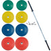 York 160kg Colored Rubber Training Bumper Plate Set Main