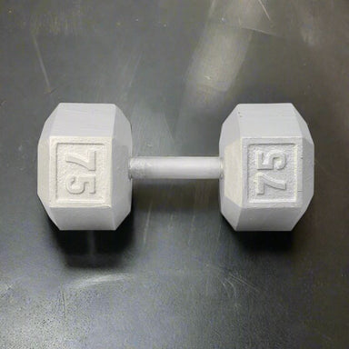 York 55-100lb Cast Iron Hex Dumbbell Set (10 Pairs) 75lb