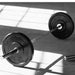 York Black Rubber Bumper Plate Set with Bar Gallery inside G ym