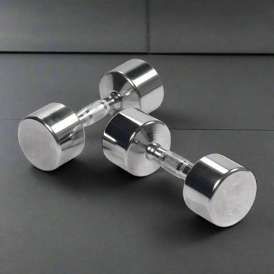 York Professional Chrome Dumbbell w/ Ergo Grip (Solid Steel)