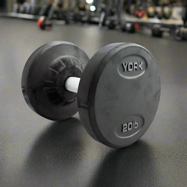 York Rubber Encased Pro Style Dumbbell 20lb 