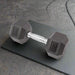 York Rubber Hex Dumbbell with Chrome Ergo Handle 25lbs