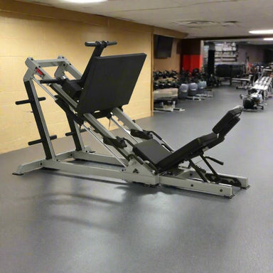 York STS 35 Degree Leg Press Machine Silver in Gym