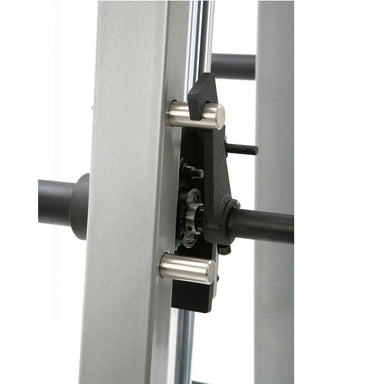 York STS Counter-Balanced Smith Machine Silver Details
