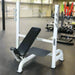 York STS Olympic Incline Bench Press w/ Gun Racks White in Gym