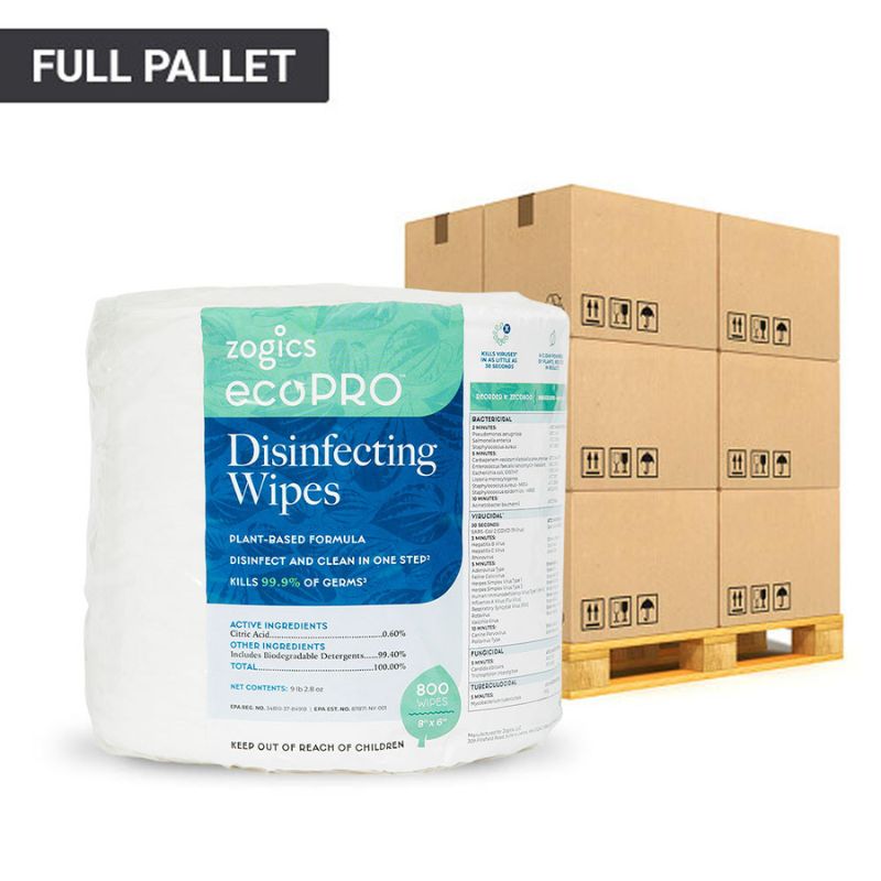 Zogics Biodegradable Disinfectant Wipes 36 Cases (144 Rolls , 115200 Wipes)