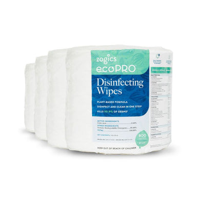 Zogics Biodegradable Disinfectant Wipes 4 Rolls