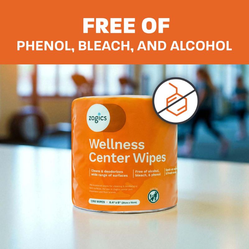 Zogics Cleaning Wipes Free of phenol, bleach, and alcohol