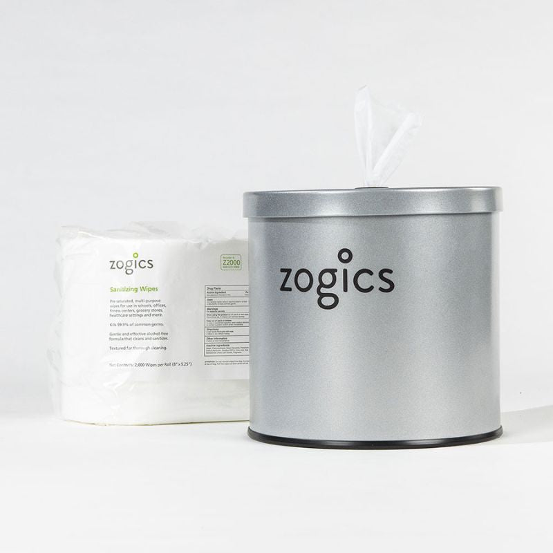 Zogics Hand & Surface Sanitizing Wipes with Storage