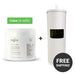 Zogics Sanitizing Wipes (4 rolls_case) with White Powder Coated Dispenser