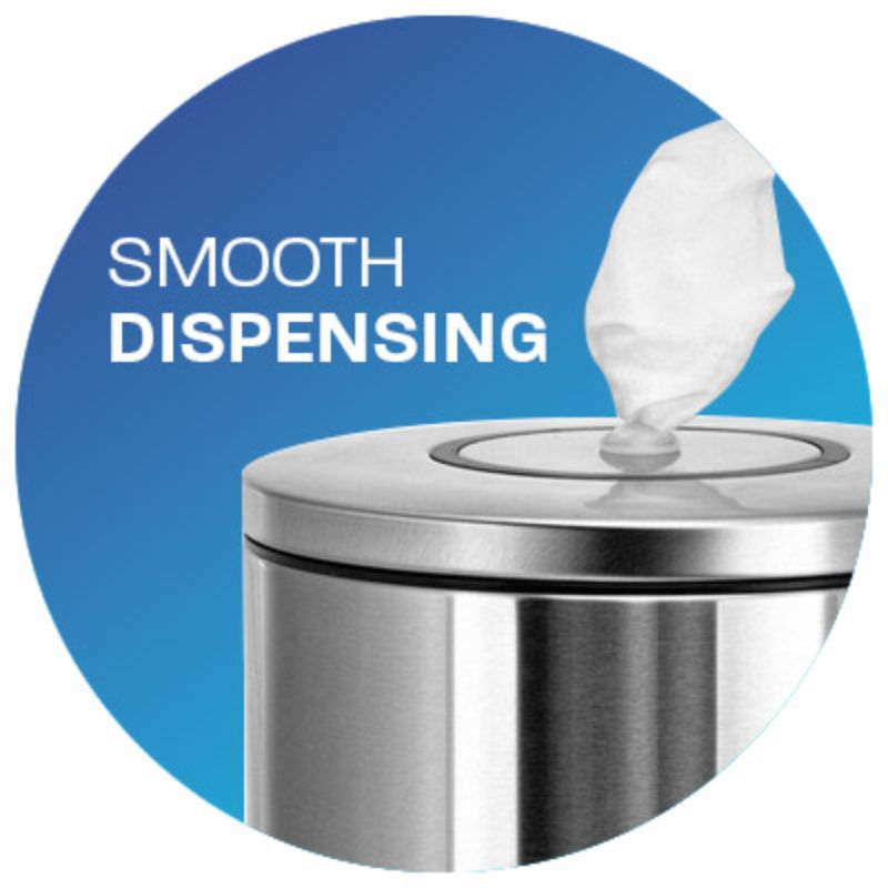 Zogics Stainless Steel Tabletop Wipes Dispenser Dispenses Wipes Smoothly