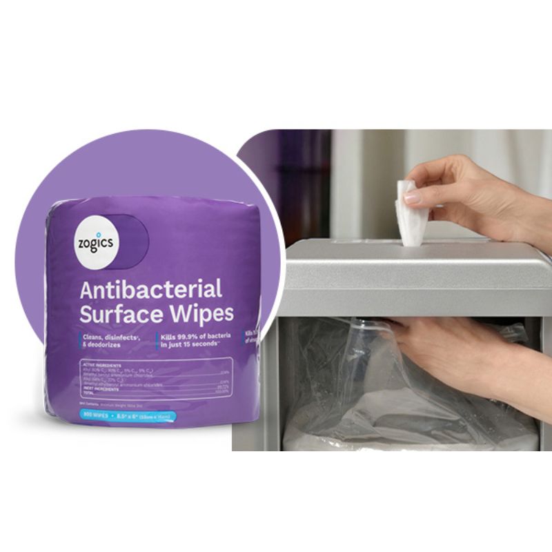 Zogics The Cleaning Station + Antibacterial Wipes Starter Kit Instructions