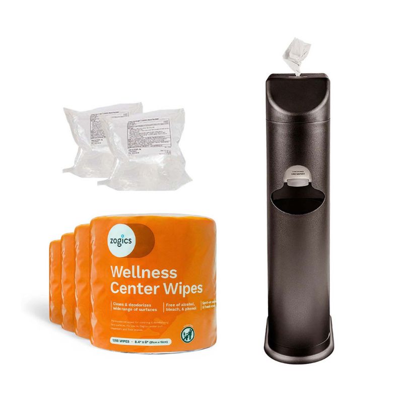 Zogics The Cleaning Station + Wellness Wipes Starter Kit - Black