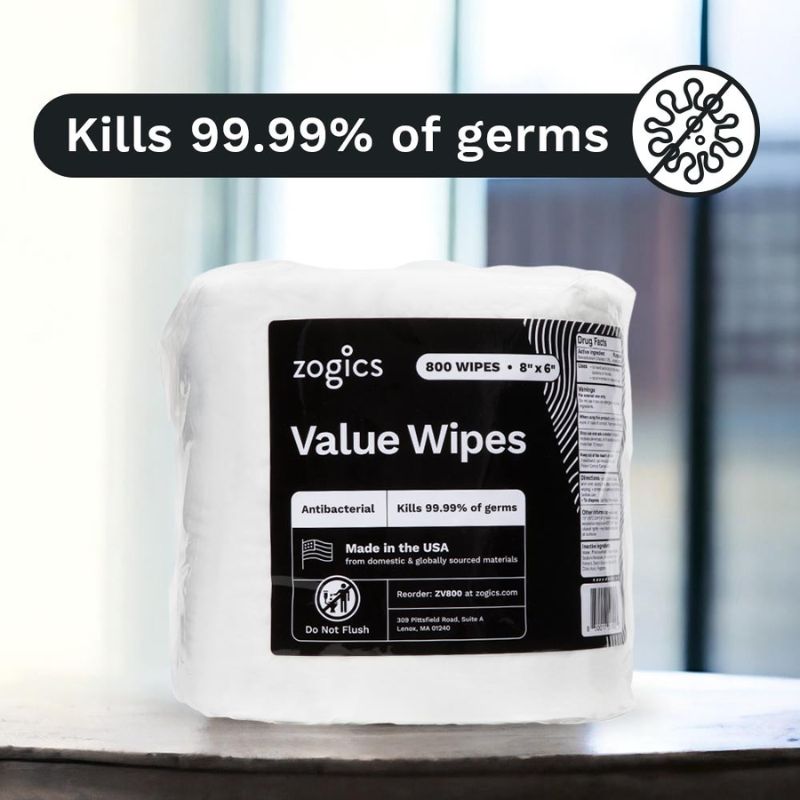 Zogics Value Wipes Kills 99.99% of germs