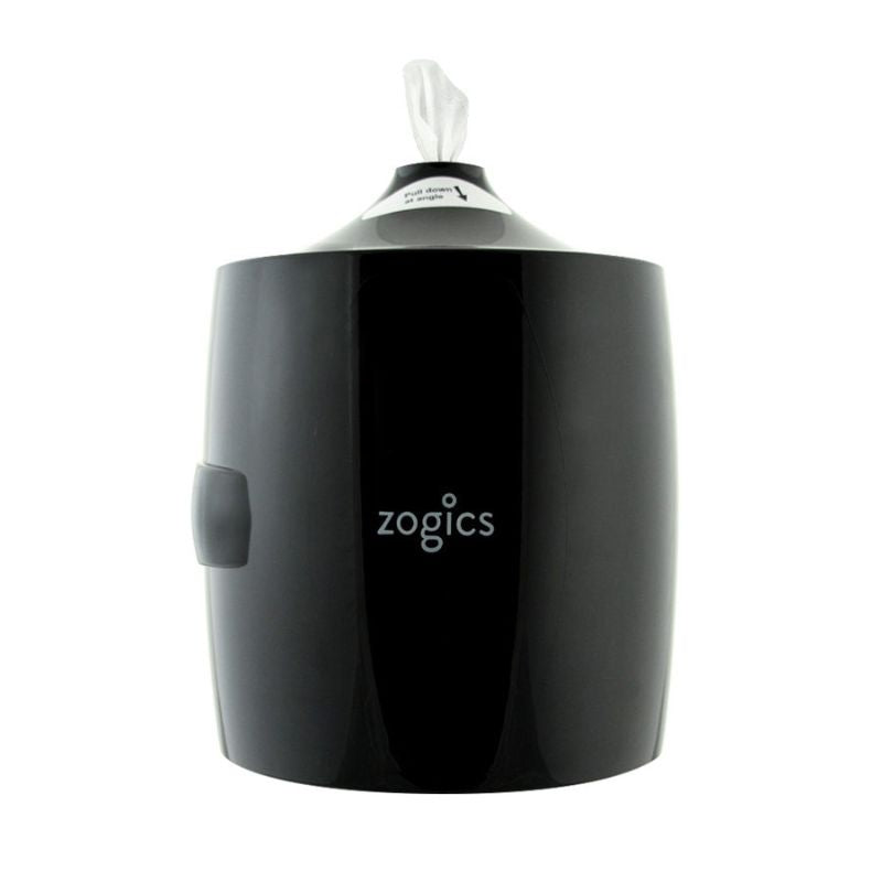 Zogics Wipes Dispenser, Upward Dispensing Front View
