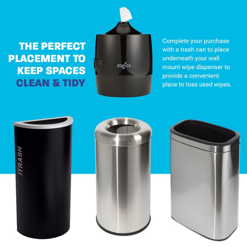 Zogics Wipes Dispenser, Upward Dispensing Keep Spaces Clean & Tidy