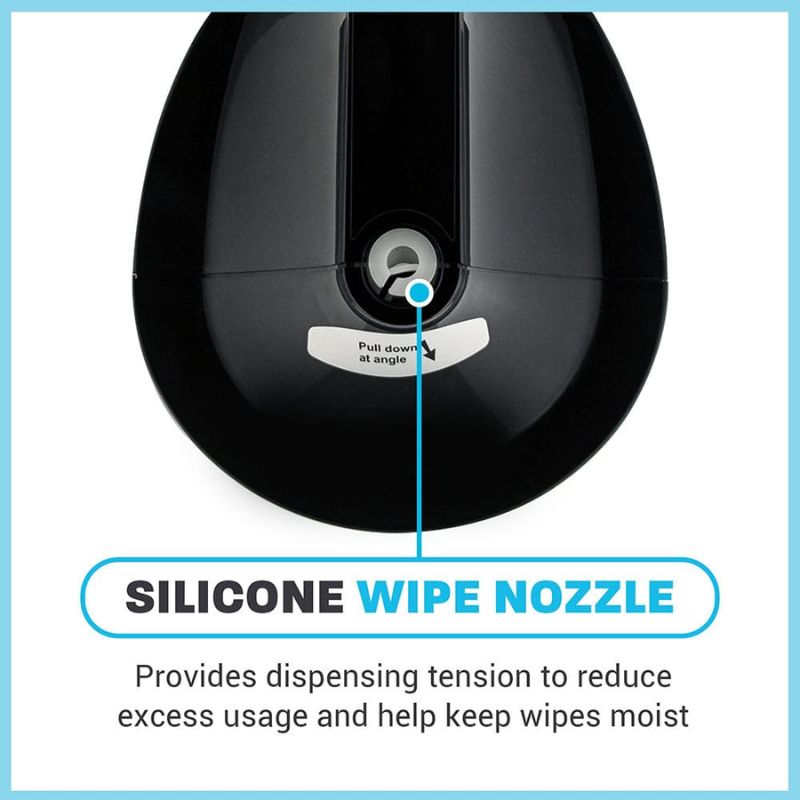 Zogics Wipes Dispenser, Upward Dispensing Silicon Wipe Nozzle
