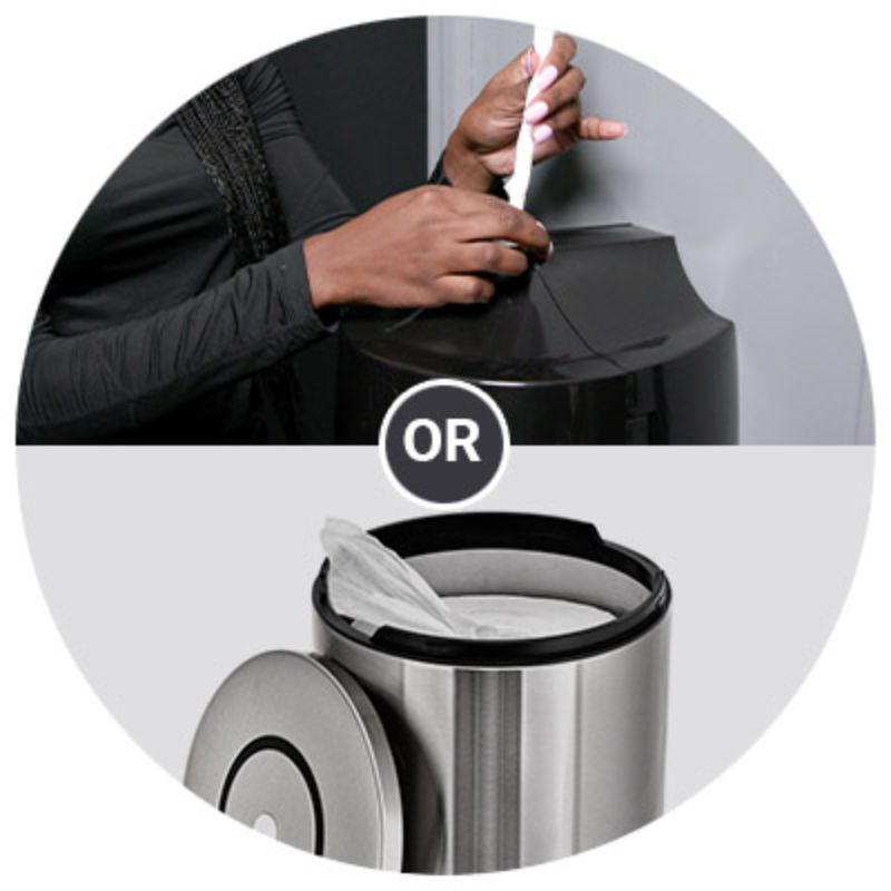 Zogics 8 Gallon Open Top Trash Can with Sanitizing Wipes and Dispenser