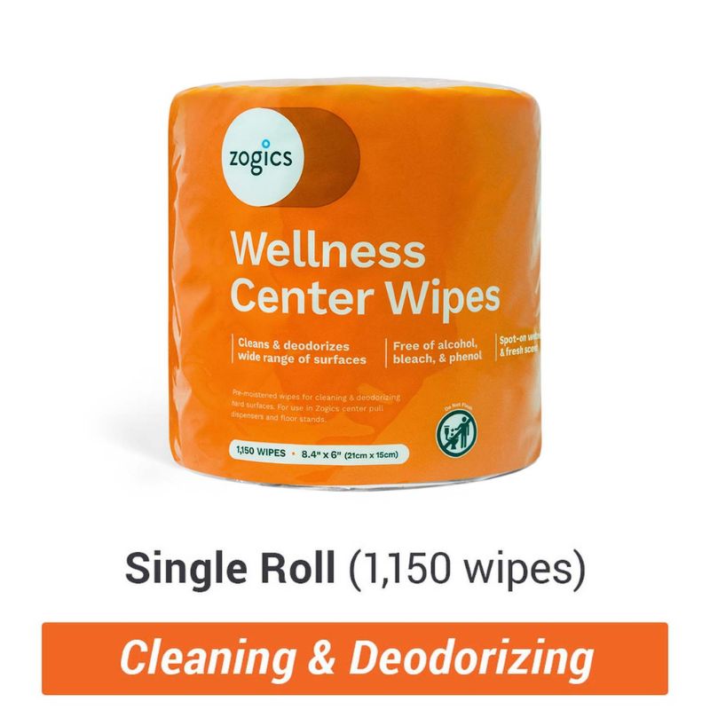 Zogics  Wellness Wipes and Dispenser Single Roll