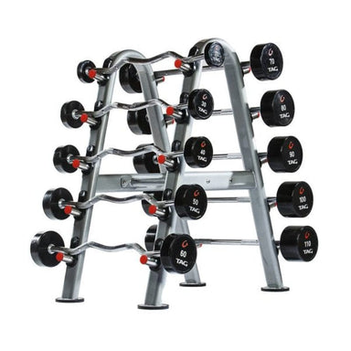 TAG Fitness 10 Unit Barbell Rack | RCK-BBR - B
