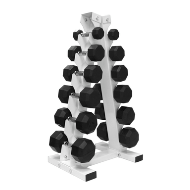Troy 6 pair Tower Dumbbell Rack | GADR-6   Sample with Dumbbells