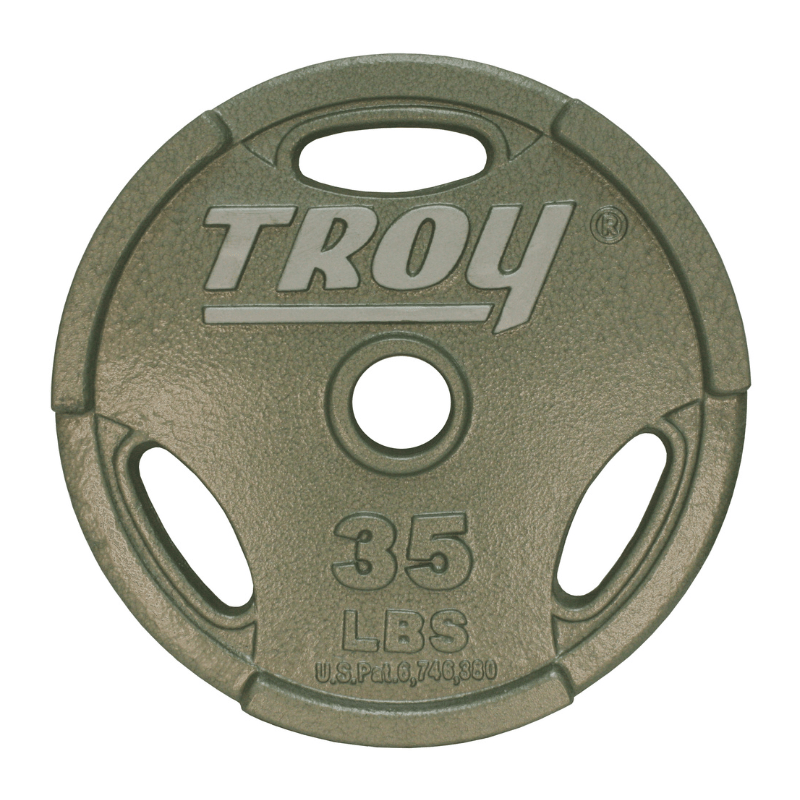 TROY Machined Olympic Grip Plate Gray | GO  35lb