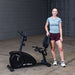 ss Recumbent Exercise Bike - BFRB1B with Model inside gym