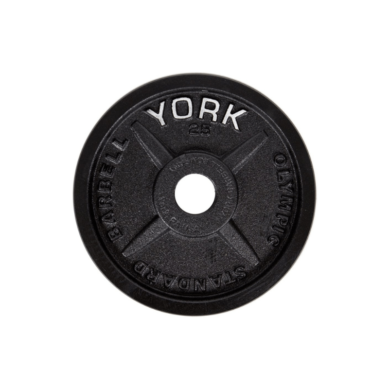 York Legacy" Cast Iron Precision Milled Olympic Plate 25lb