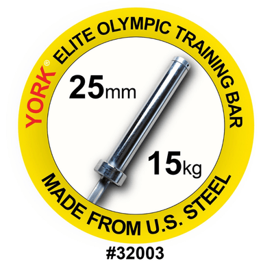 YORK Women's 15 kg Olympic Training Weight Bar | 32003