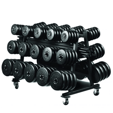 York Aerobic Weight Set Club Pack (INCLUDES RACK - 69034) | 10170