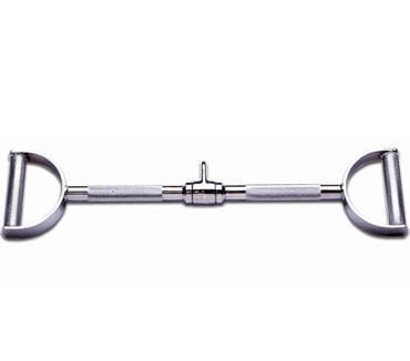 Troy 24" Straight Pro Style Lat Bar Cable Attachment - TPLB-24S