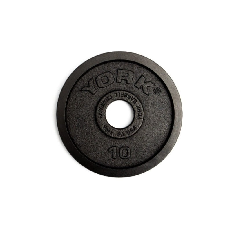 York Legacy" Cast Iron Precision Milled Olympic Plate 10lb