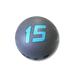 Troy Premium Rubber Medicine Ball | GMB-G2 15lb