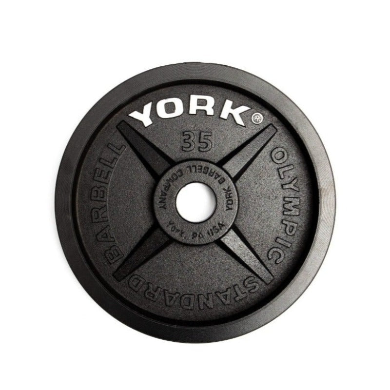 York Legacy" Cast Iron Precision Milled Olympic Plate