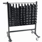 Power Systems Premium Dumbbell Storage Rack w/ 44 Black Neoprene Pairs DB 60287