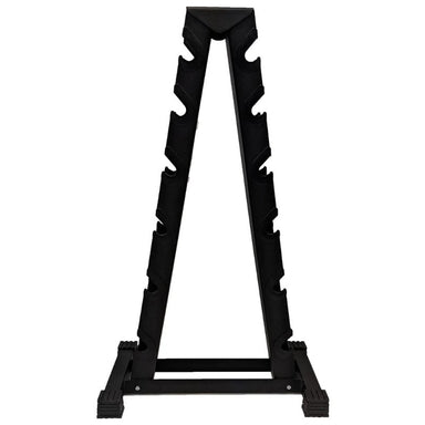 York 2 Sided A-Frame Dumbbell Rack - Black   Accommodates Rubber Hex or Chrome  (Any 6 prs. 2.5 - 30) | 69002
