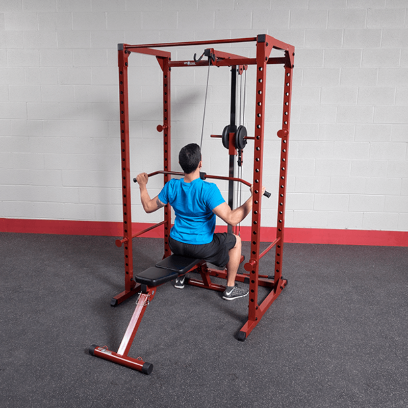 Body Solid Lat Attachment for BFPR100 | BFLA100 - Sample Exercise 4 with Bench