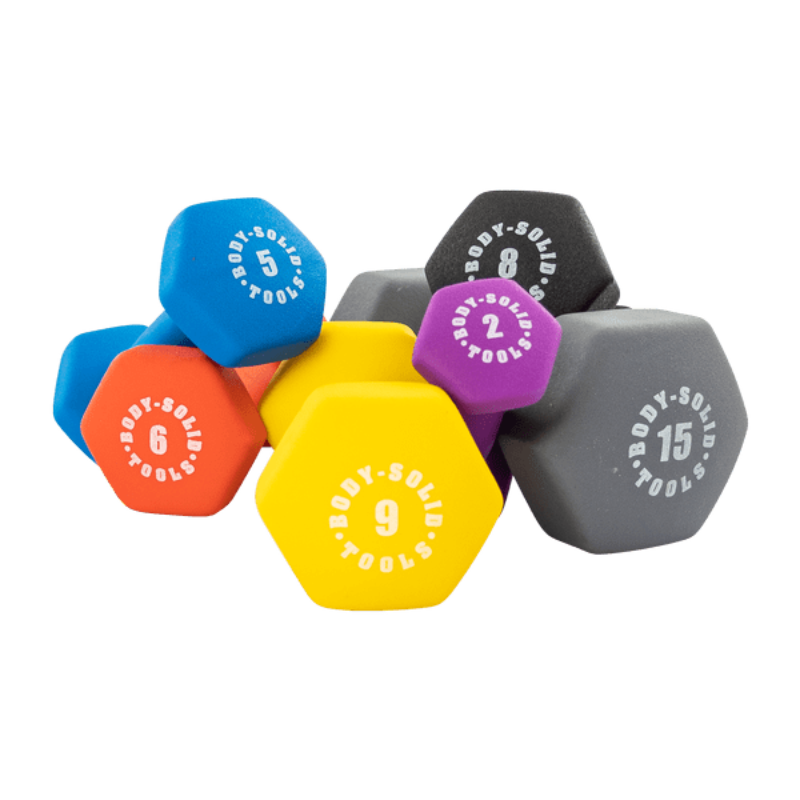 Body Solid Neoprene Dumbbell Sets - BSTNDS