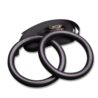 Body Solid Exercise Rings, pair with straps | BSTRINGS