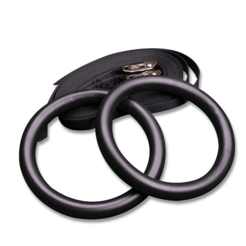 Strength Shop Rings Body Solid Exercise Rings, pair with straps | BSTRINGS — Dumbbells Direct