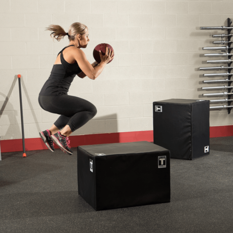 Body Solid 3 Way Soft Plyo Box, 20", 24", 30" | BSTSPBOX - Sample  Exercise 17