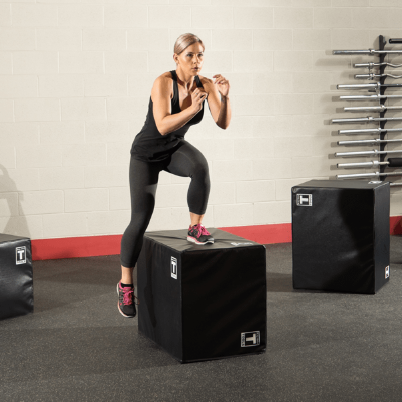 Body Solid 3 Way Soft Plyo Box, 20", 24", 30" | BSTSPBOX - Sample Exercise 15