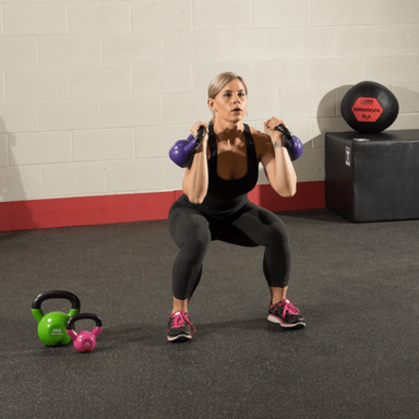 Body Solid Vinyl Coated Kettlebell Sample Exercise
