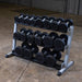 Body Solid 3 Tier Horizontal 48" Dumbell Rack | GDR48