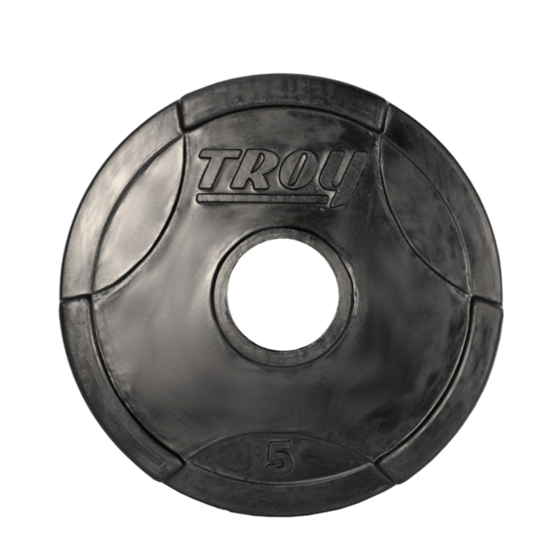 TROY Rubber Encased Olympic Grip Plate  - GO-R