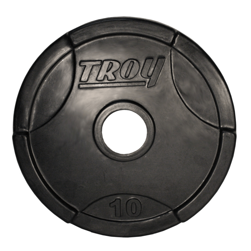 TROY Rubber Encased Olympic Grip Plate  - GO-R