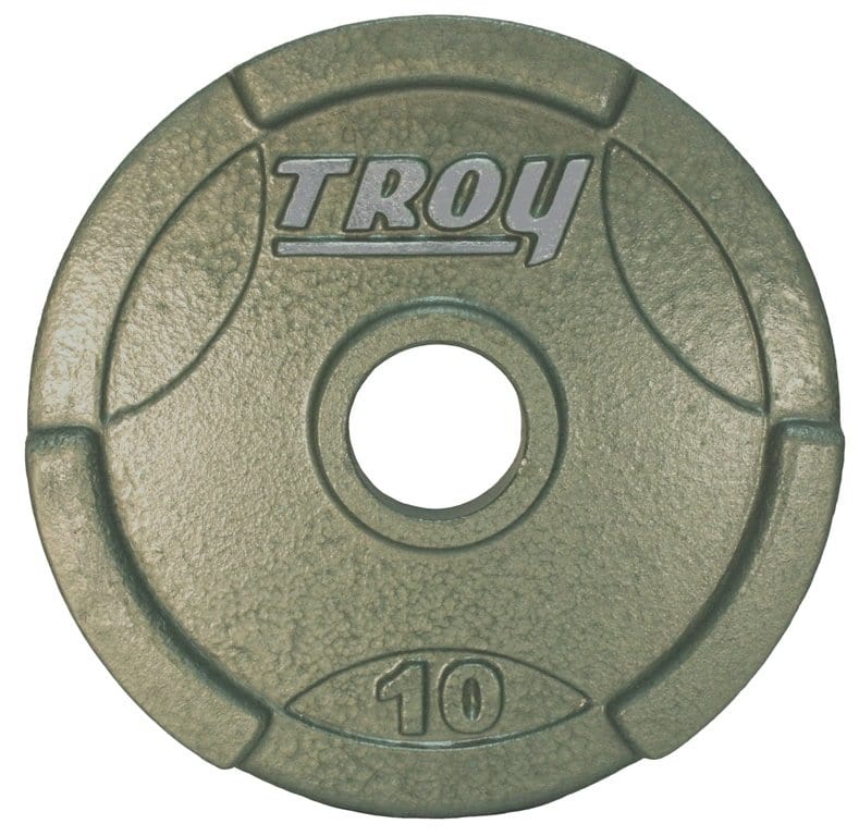 TROY Machined Olympic Grip Plate Gray 255lb Set - GO