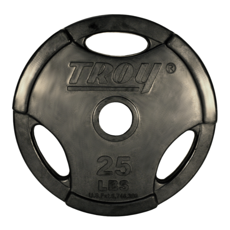 TROY Rubber Encased Olympic Grip Plate | GO-R 25lb