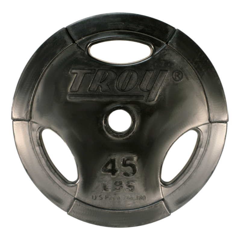 TROY Rubber Encased Olympic Grip Plate | GO-R 45lb