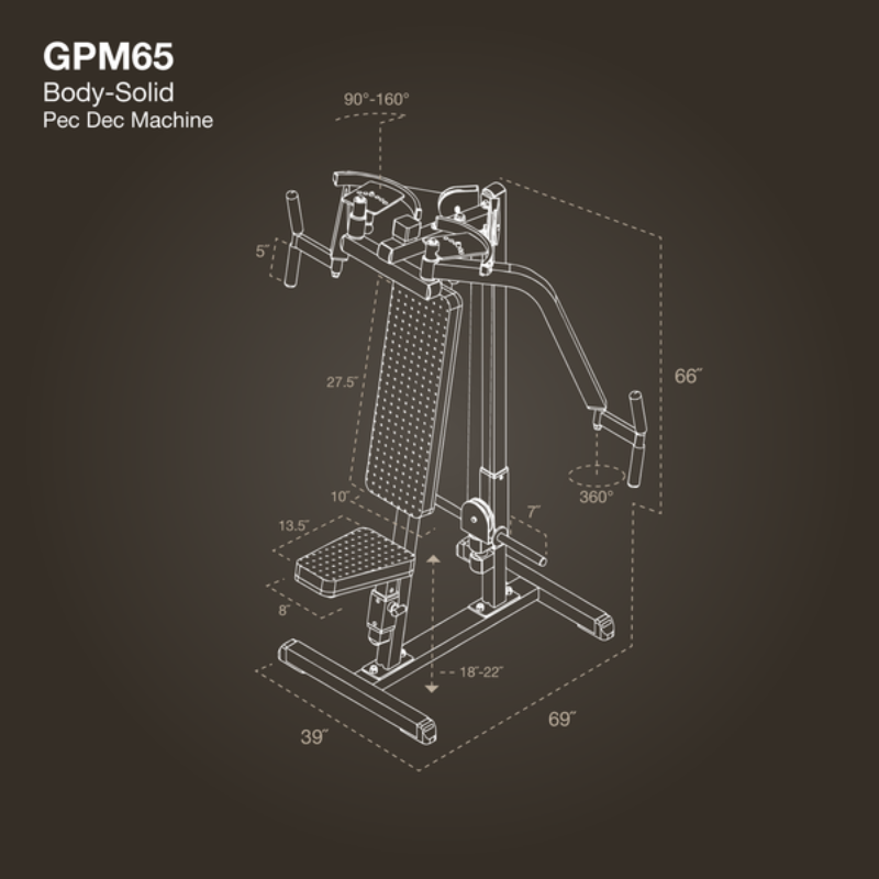Body Solid Pec Dec Machine | GPM65